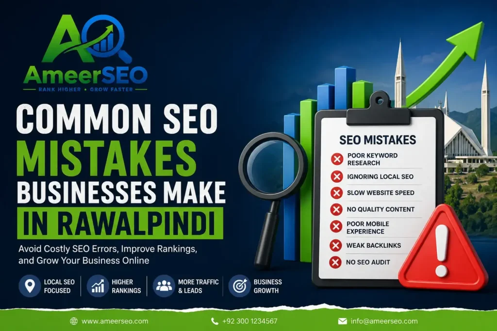 Common SEO Mistakes Businesses Make in Rawalpindi